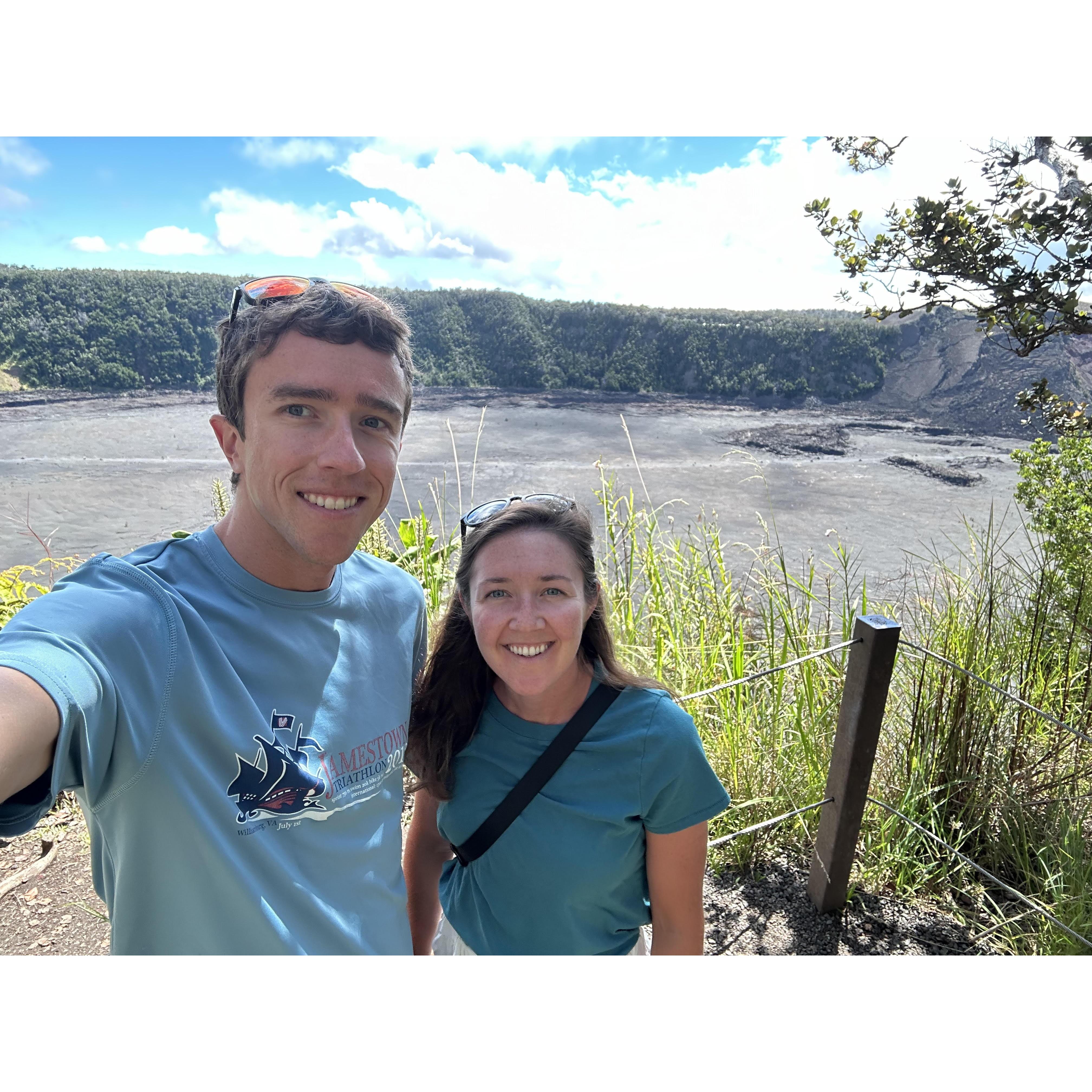 One of our hikes in Hawaii- Volcano National Park.