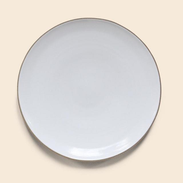 13" Round Serving Platter- Toasted/White