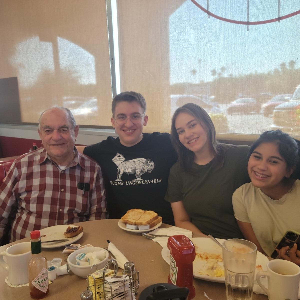 breakfast with Grandpa & Elianna September 2022