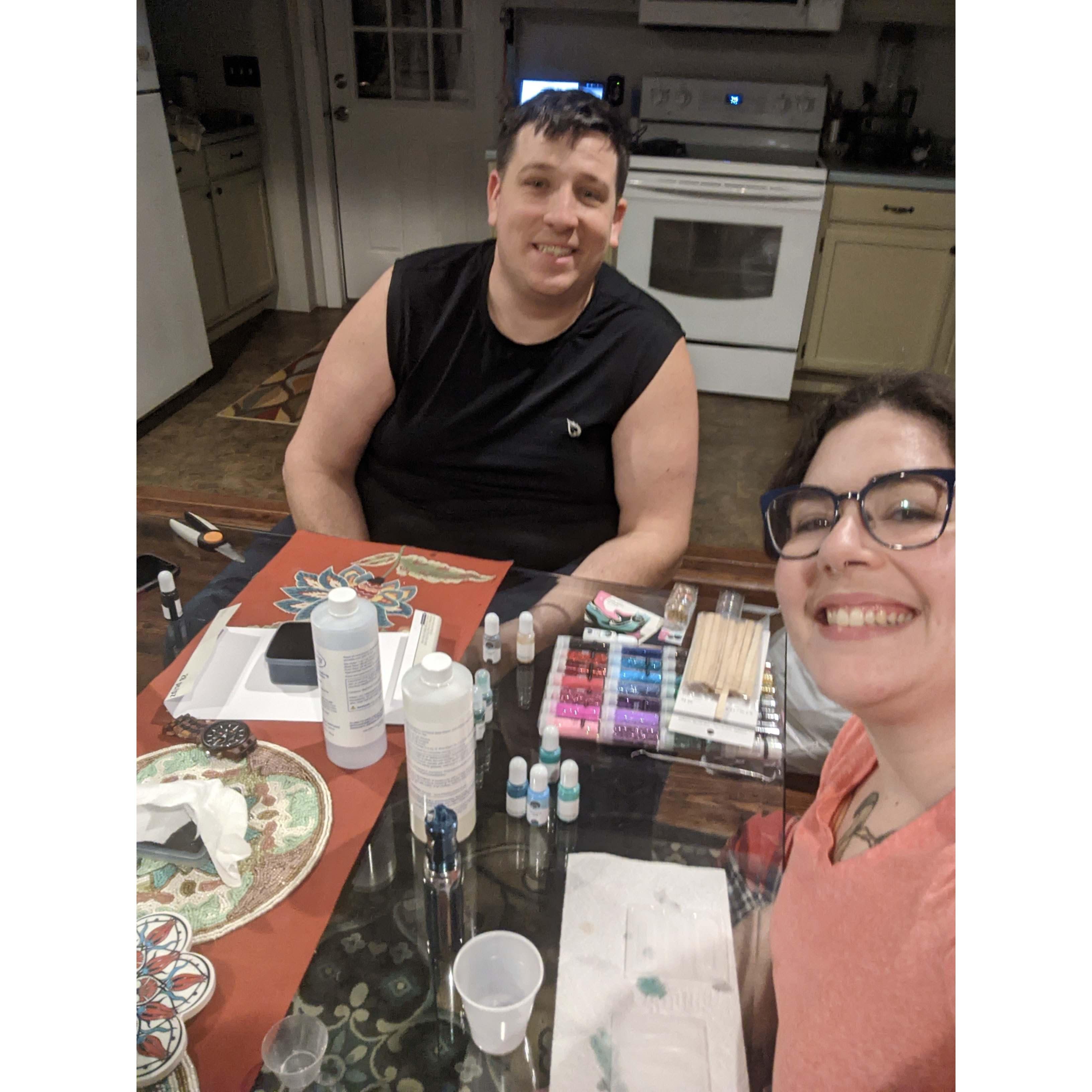 Resin Pouring!