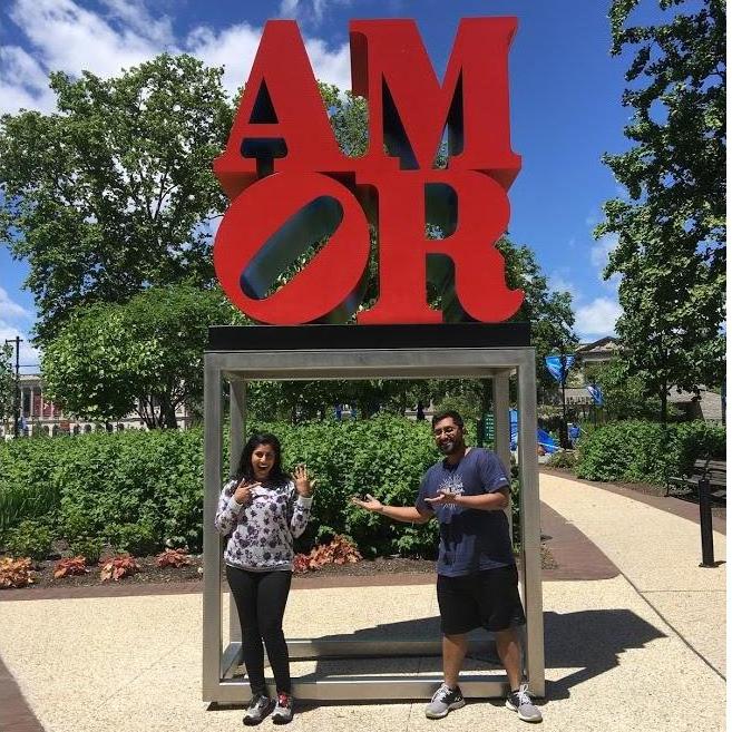 Newly Engaged and showing off the ring! Our first stop after our engagement in DC was a trip to NYC via a quick stop in Philly for a run up the steps from Rocky, Philly Cheesesteaks, and this pic!