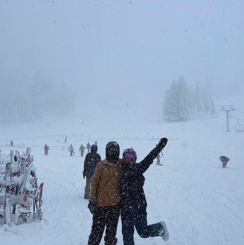 Caught in a snowstorm!