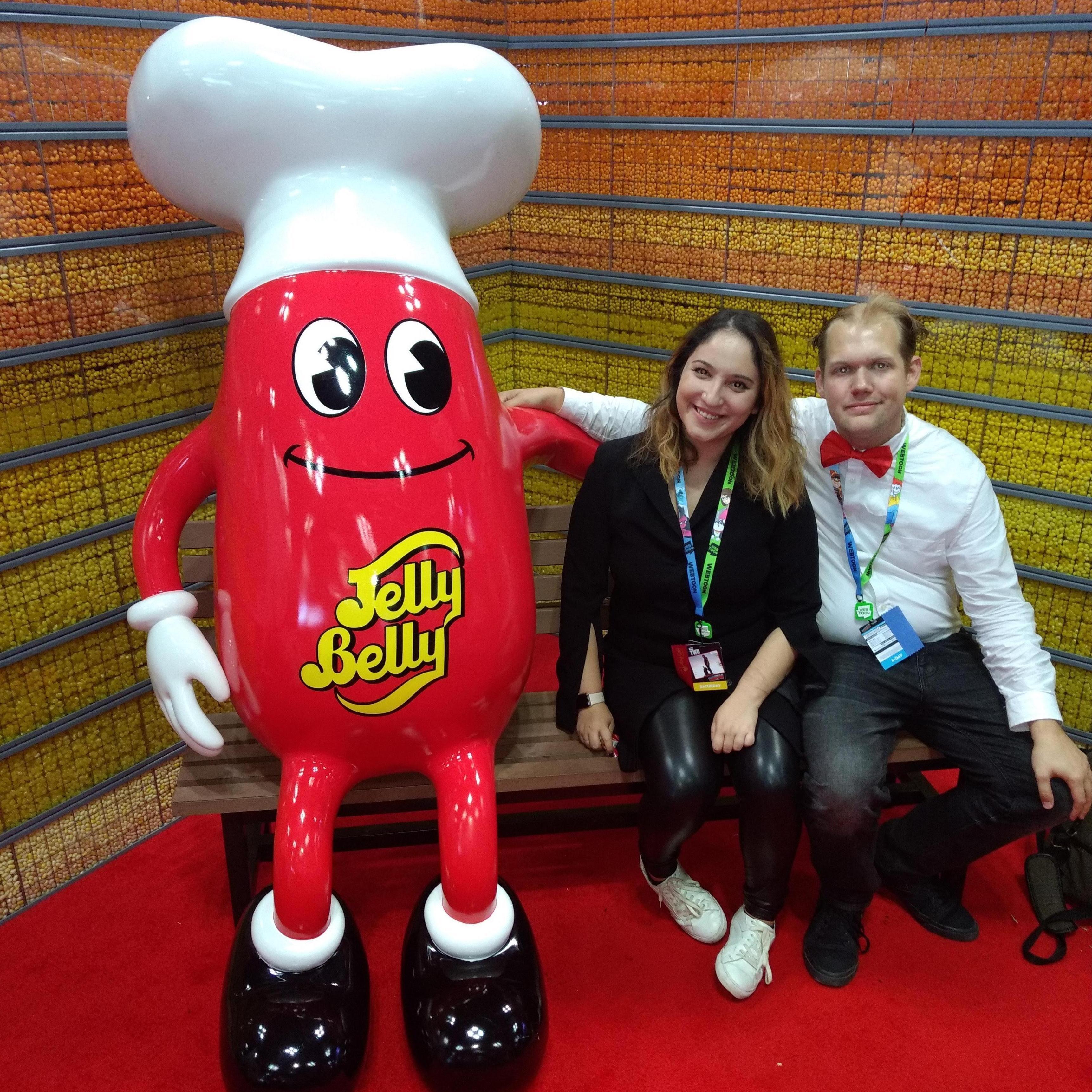 The couple's first Comic Con. Mike decided to dress like a character from a newspaper comic. Bella decided to stay with him anyway.