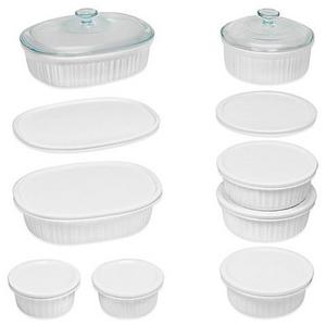 CorningWare® French White® 18-Piece Bakeware Set