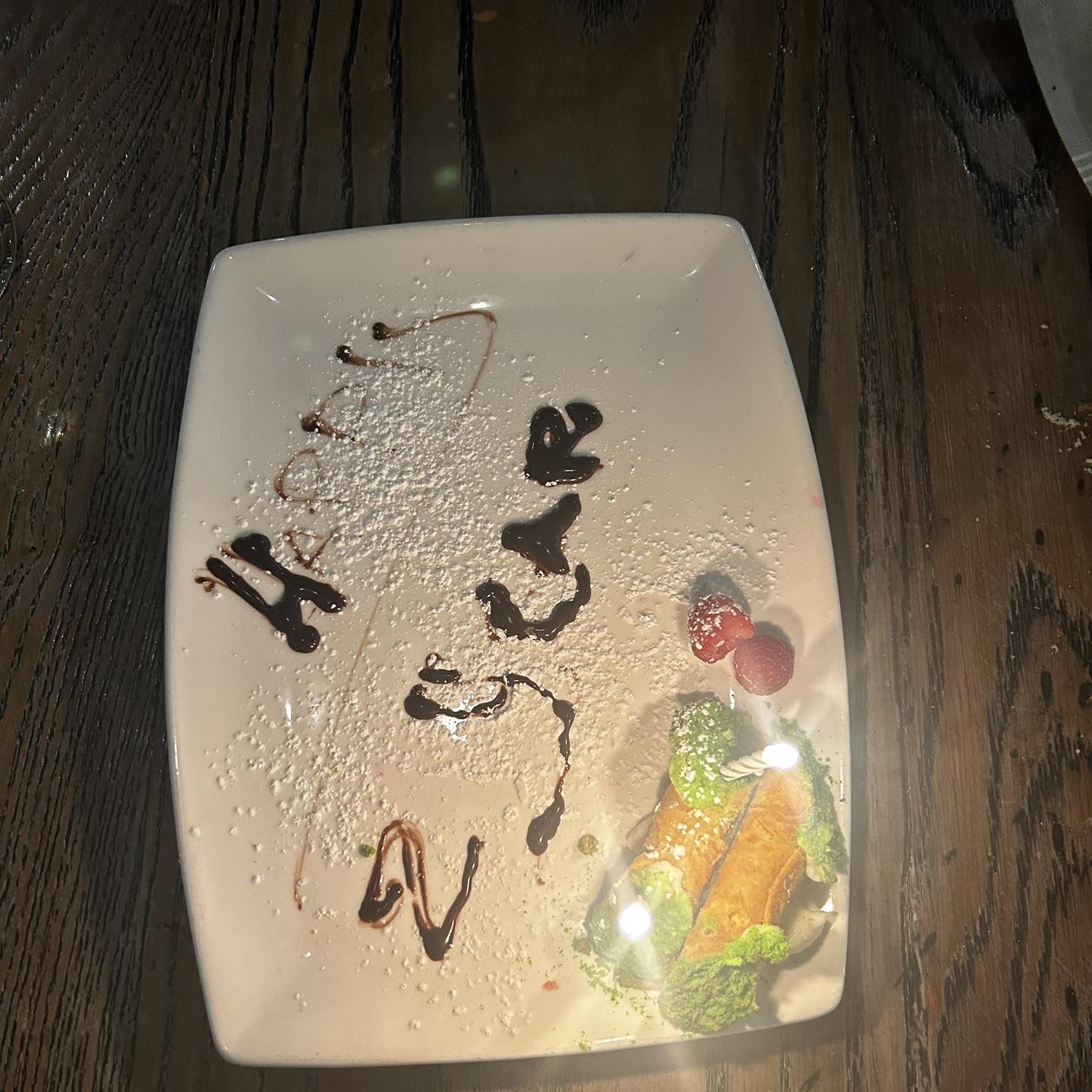 2 year anniversary dessert