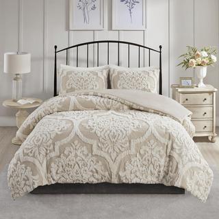 Viola 3-Piece Damask Comforter Set
