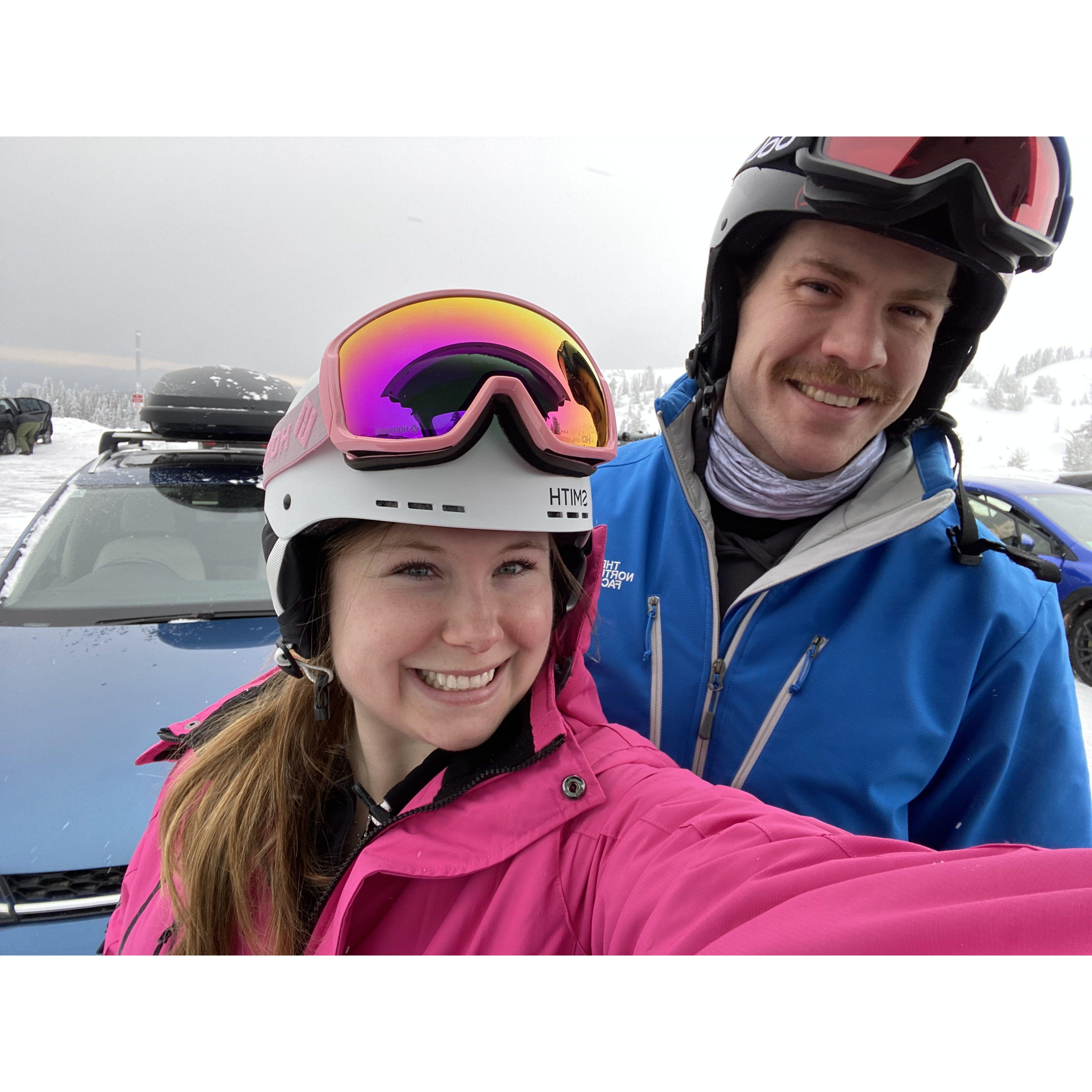First vacation together to Oregon! We snowboarded Mt. Hood.