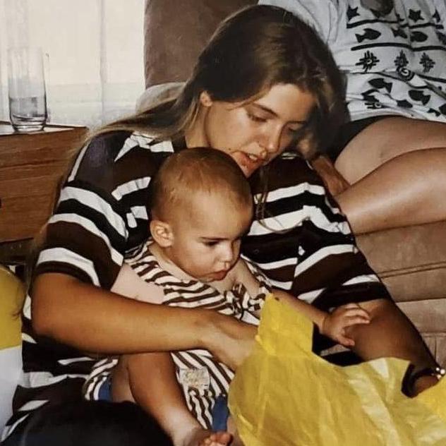 Mark and his mom, Windy (1995)