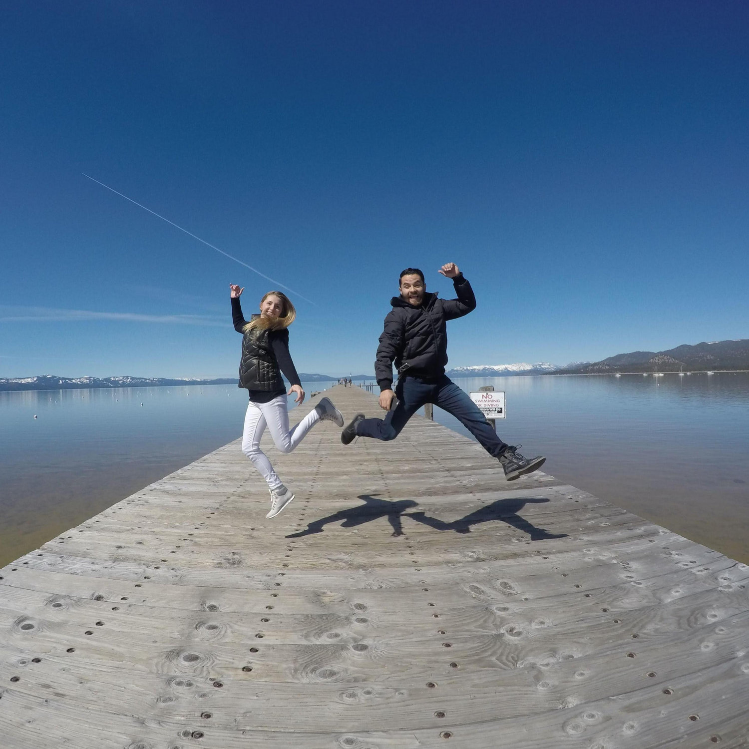 One of our favorite places is Lake Tahoe, CA.