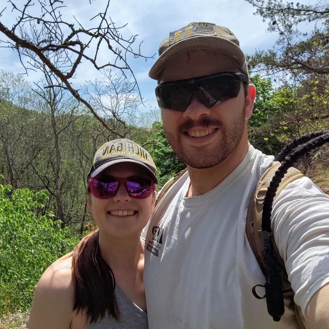 Light hiking in the Appalachians.