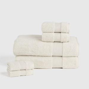 Turkish Classic Bath Sheet Bundle in Ivory