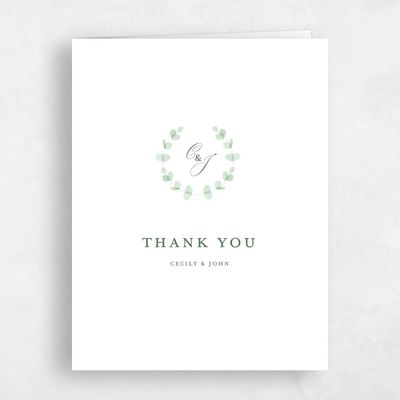 Multi-Colored Wedding Thank You - Opalite Photo