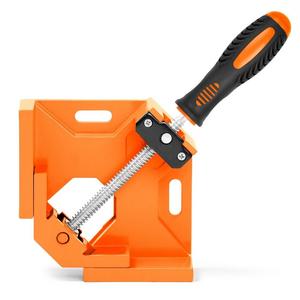 HORUSDY 90° Right Angle Clamps / Corner Clamp tools for Carpenter, Welding, Wood-working, Engineering, Photo Framing. (Single Handle)