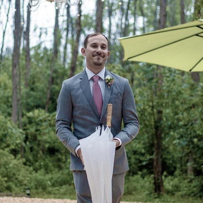 It rained during the ceremony which is good luck!