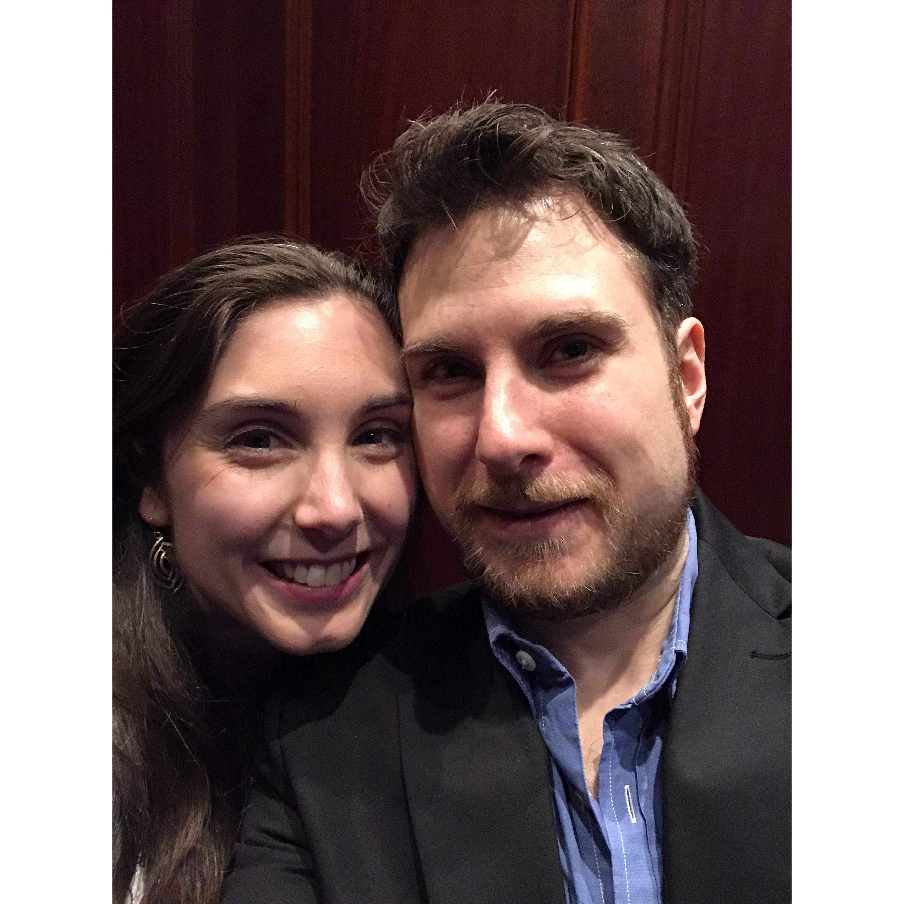 At the Yale Club for an Alumni Holiday party