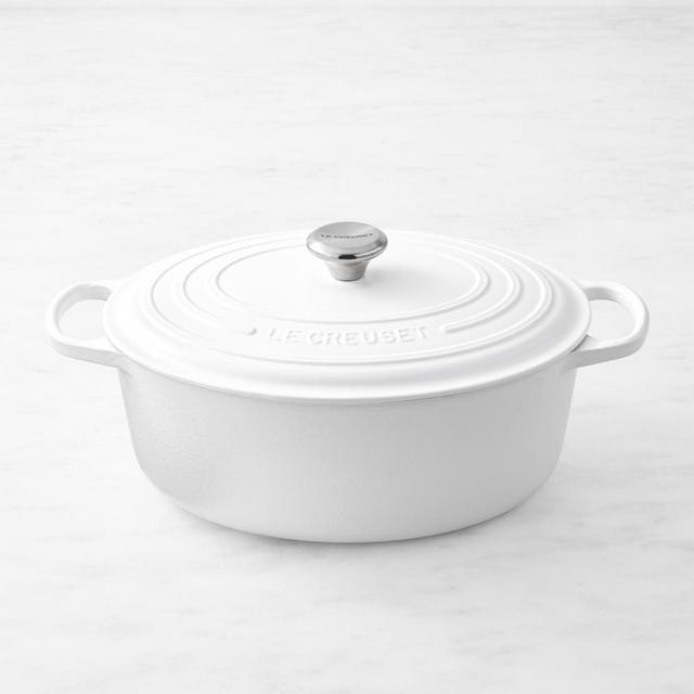 Le Creuset Signature Enameled Cast Iron Oval Dutch Oven, 8-Qt., Matte White