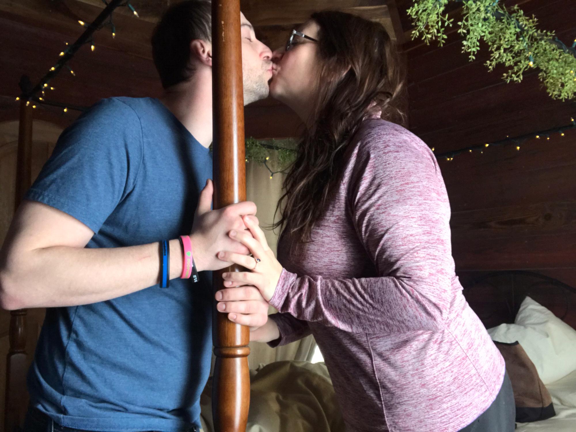 Kory and I in the Nest Treehouse the day of the tour.