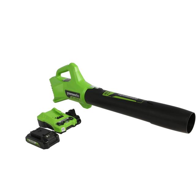 GreenWorks 24V Axial Blower with 2Ah USB Battery and Charger - BL24B212