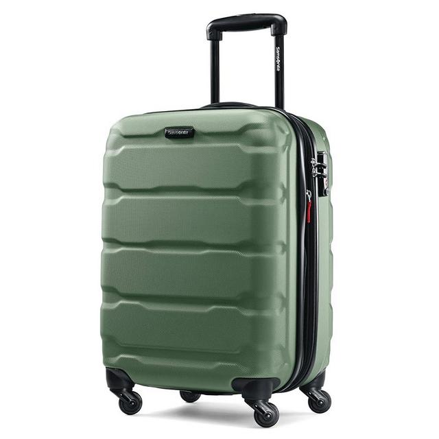 Samsonite Omni PC Hardside Expandable Luggage with Spinner Wheels, Army Green, Carry-On 20-Inch