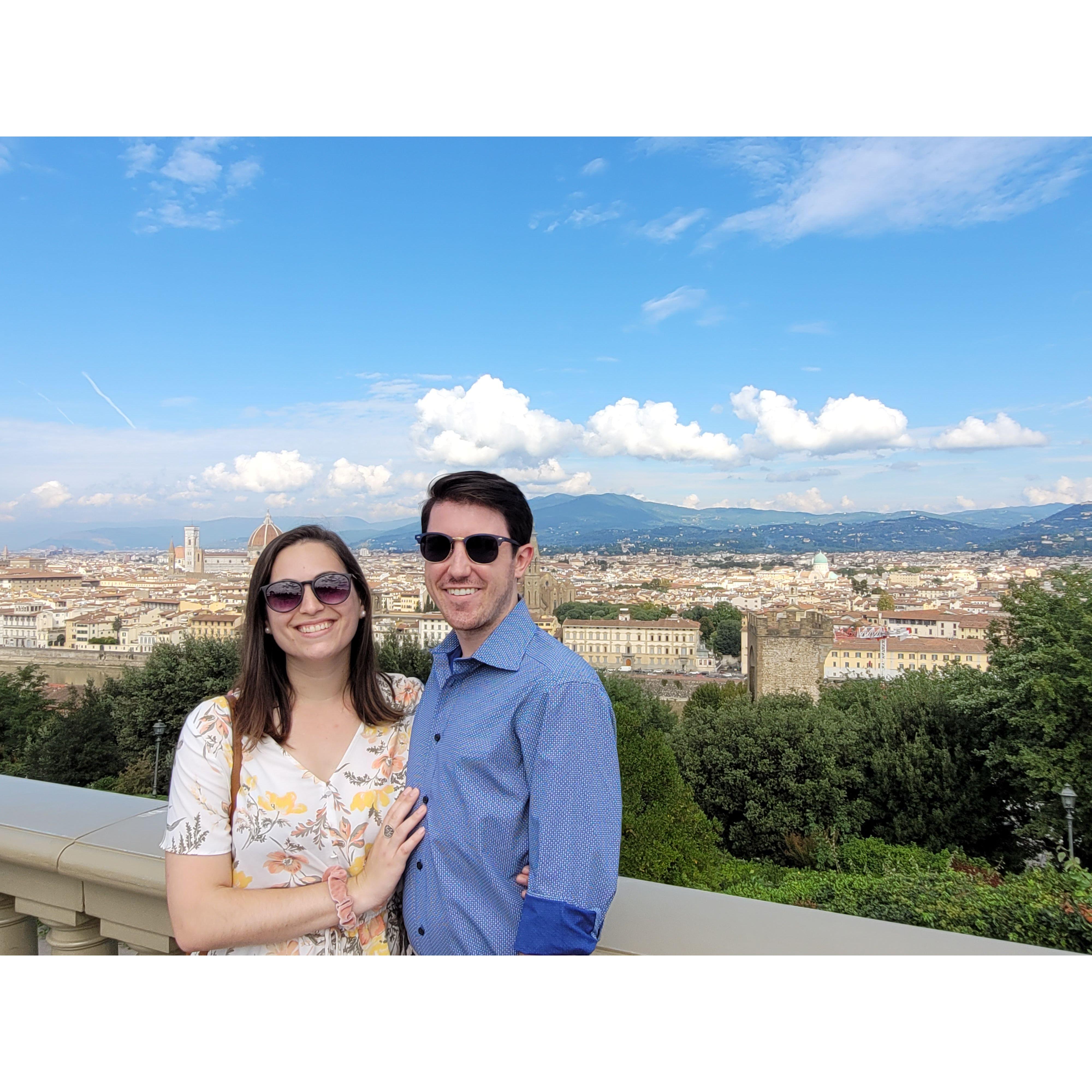Showing Jon around Italy in 2022