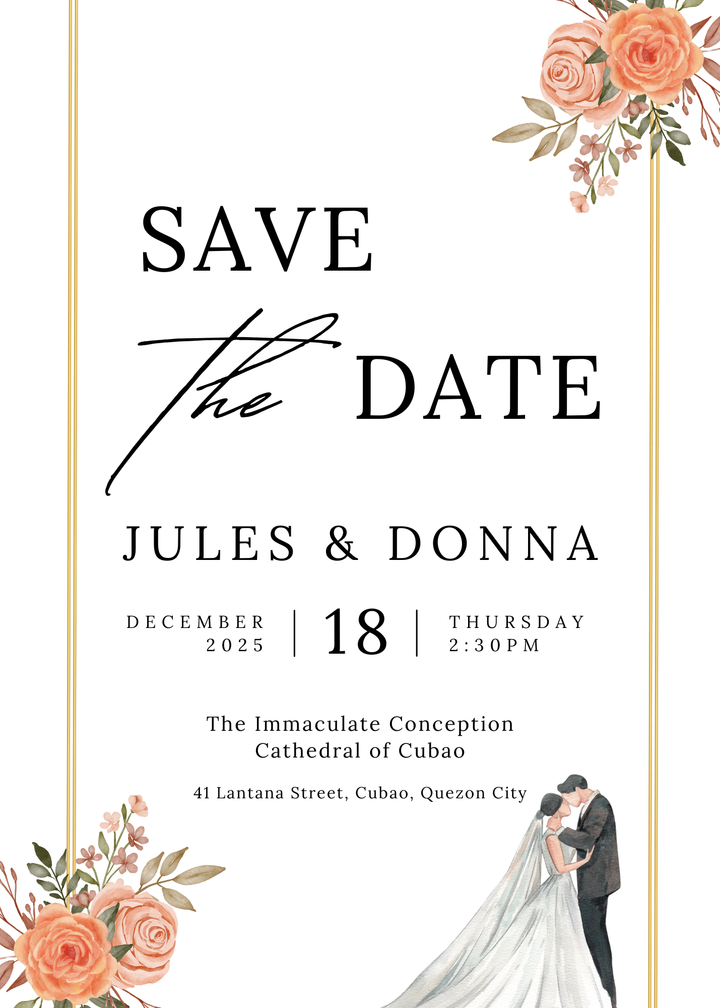 The Wedding Website of Donna Marie Rafael and Jules Phillippe Espino