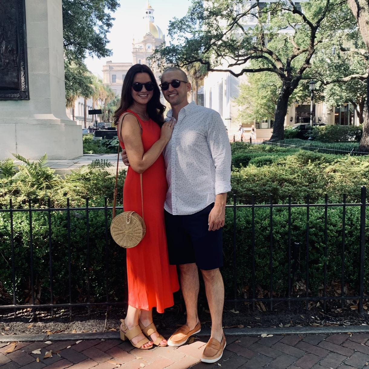 Exactly one year before getting engaged, taken during our trip to Savannah, Georgia.