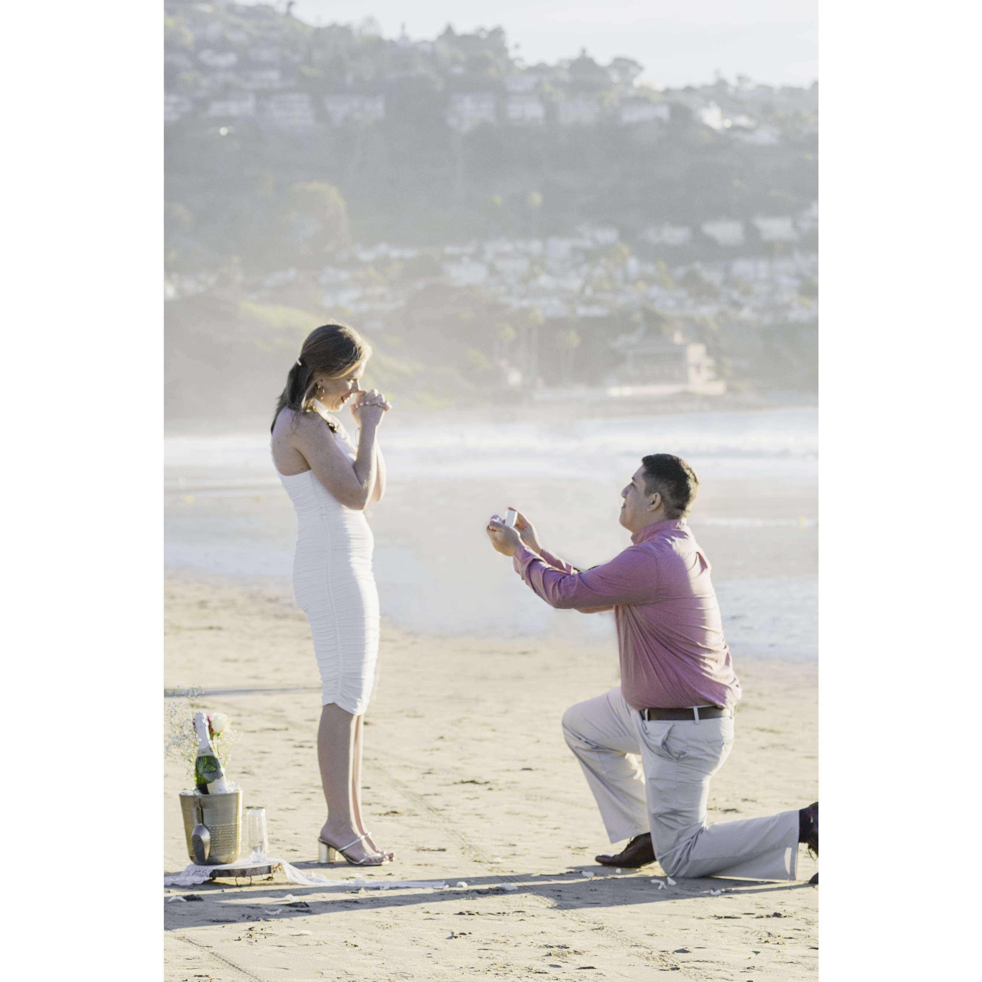 The perfect moment that we will both remember for the rest of our lives!