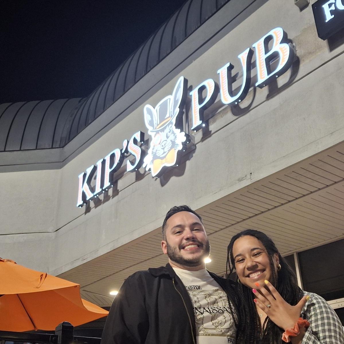 Recreated our first date - trivia at Kip’s - for the proposal