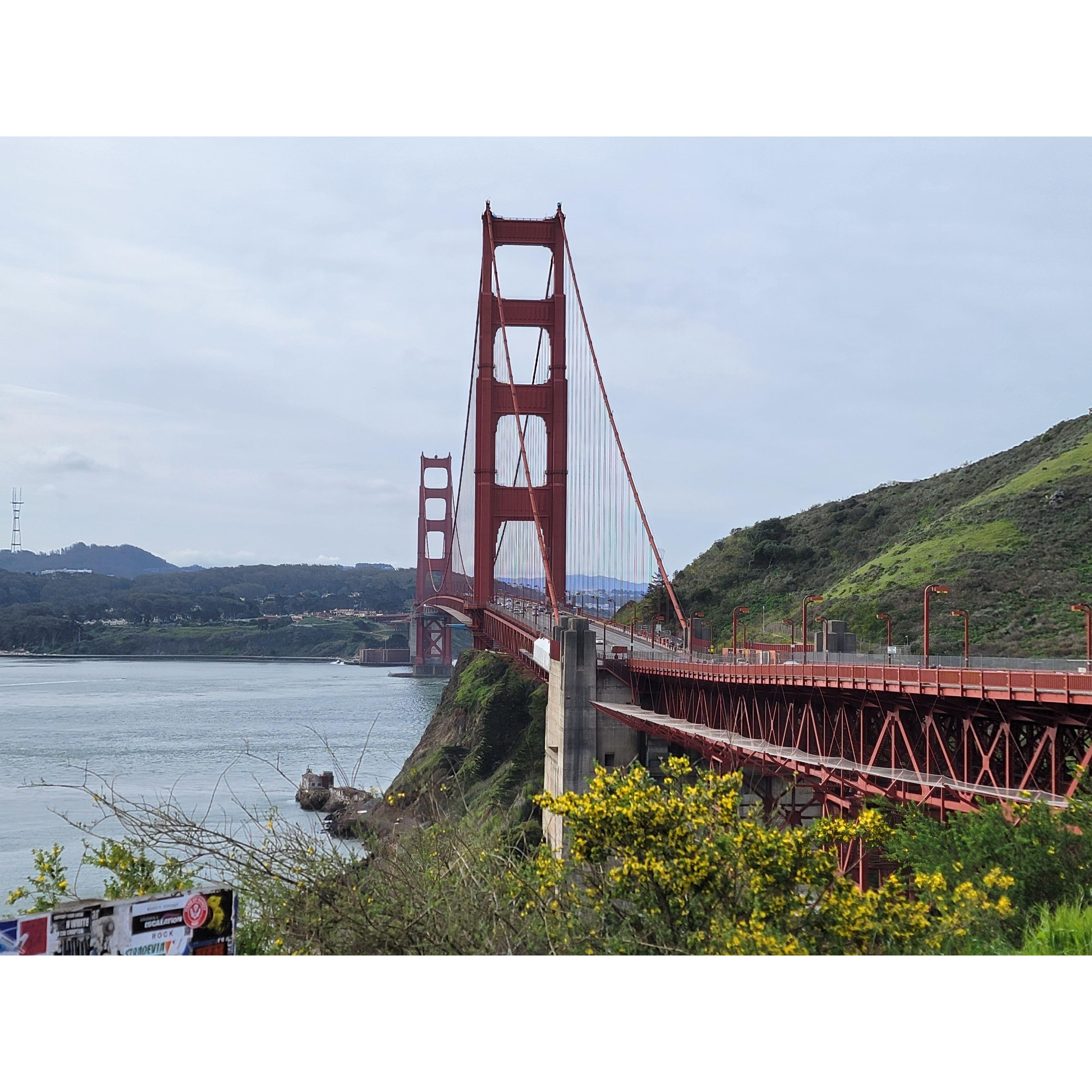 Well, you can't live in the Bay Area without an occasional visit to the Golden Gate Bridge.