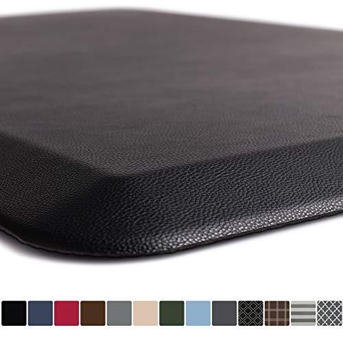GORILLA GRIP Original Premium Anti-Fatigue Comfort Mat, Phthalate Free, Ergonomical, Extra Support and Thick, Kitchen, Laundry and Office Standing Desk Mats, 48x20, Black