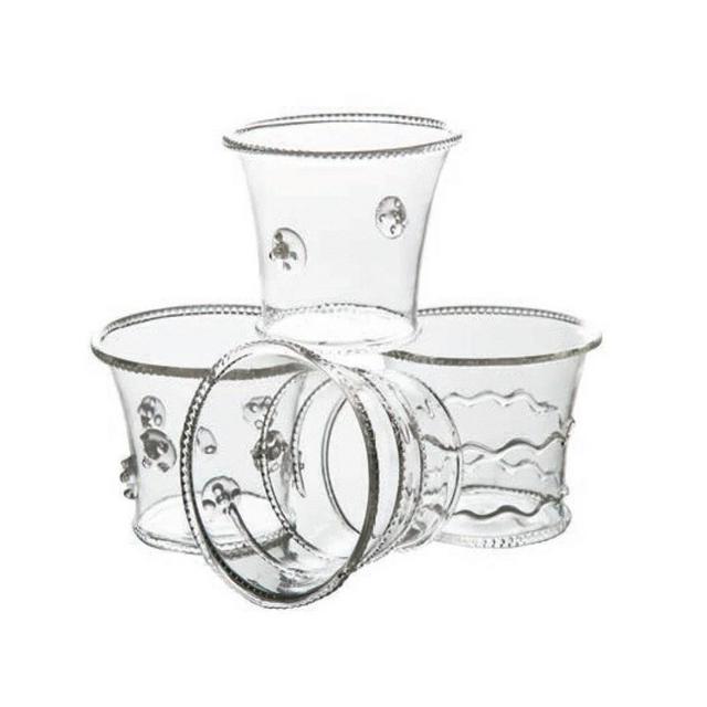 La Boheme Glass Votives, Set of 4