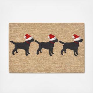 Liora Manne Frontporch 3 Dogs Christmas Indoor/Outdoor Mat