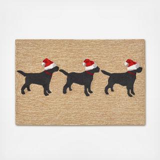 Liora Manne Frontporch 3 Dogs Christmas Indoor/Outdoor Mat