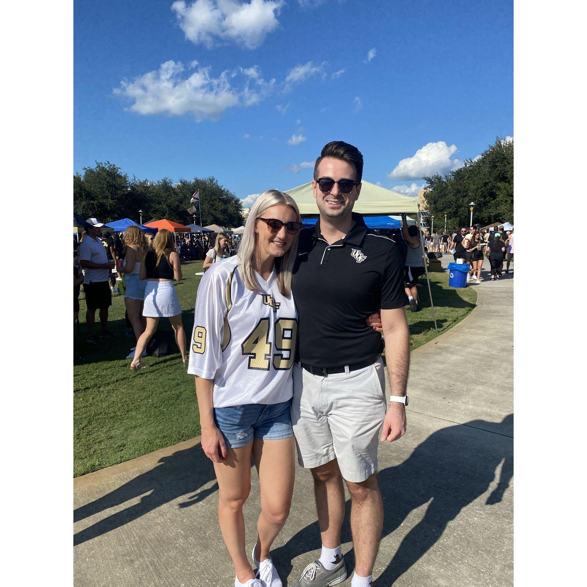 Tailgating for a UCF football game in October 2021, also celebrating Jack's birthday!