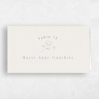 Beige Wedding Place Card - Lorelei