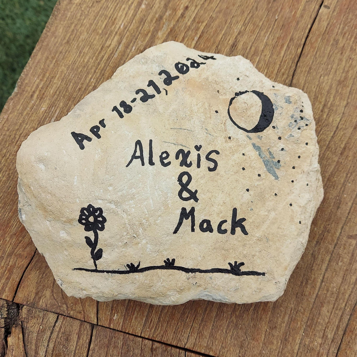 Apr. 2024 - The rock we left at our cabin near Big Bend
