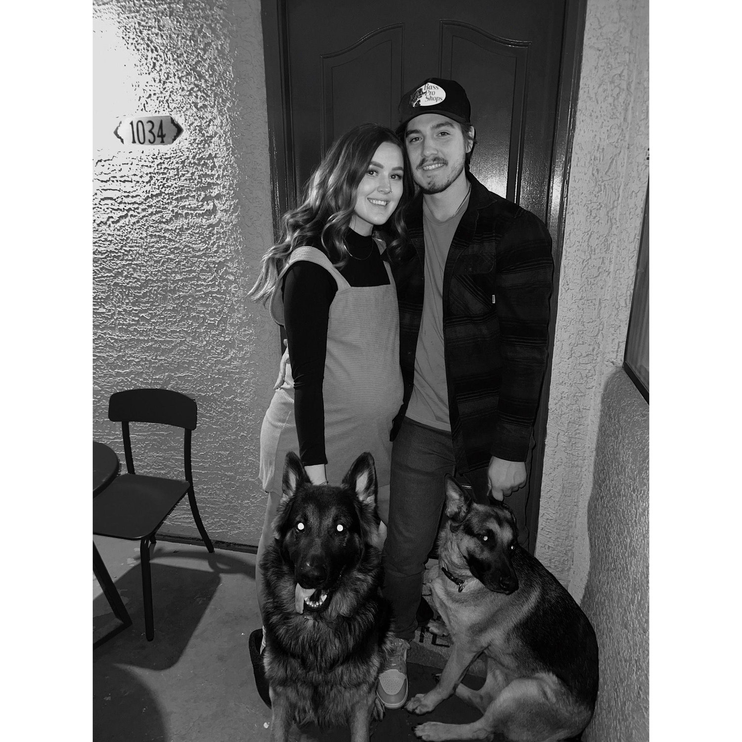 Little did we know this was our last picture before becoming a family of 3!