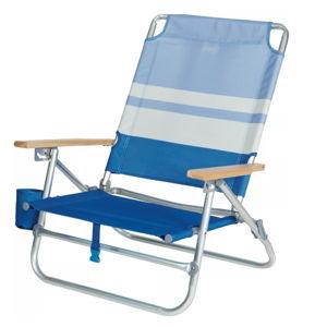 DBX 3 Position Beach Chair Blue Stripe