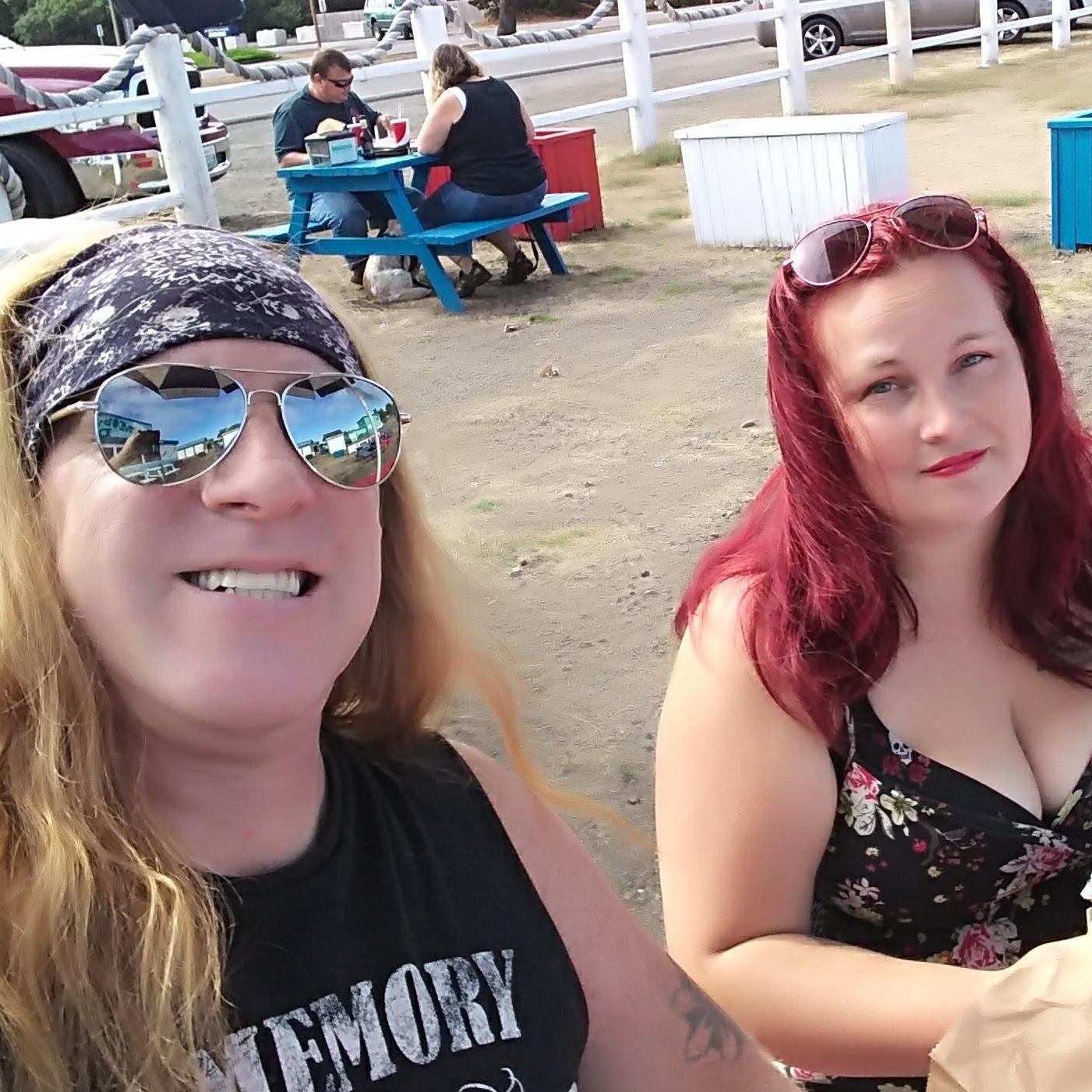 Grabbing burgers at Moby Dick's in Ocean Shores WA 2018