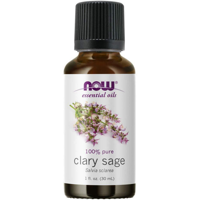 NOW Essential Oils, Clary Sage Oil, Focusing Aromatherapy Scent, Steam Distilled, 100% Pure, Vegan, Child Resistant Cap, 1-Ounce