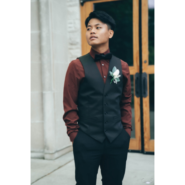 Our groomsman, James!