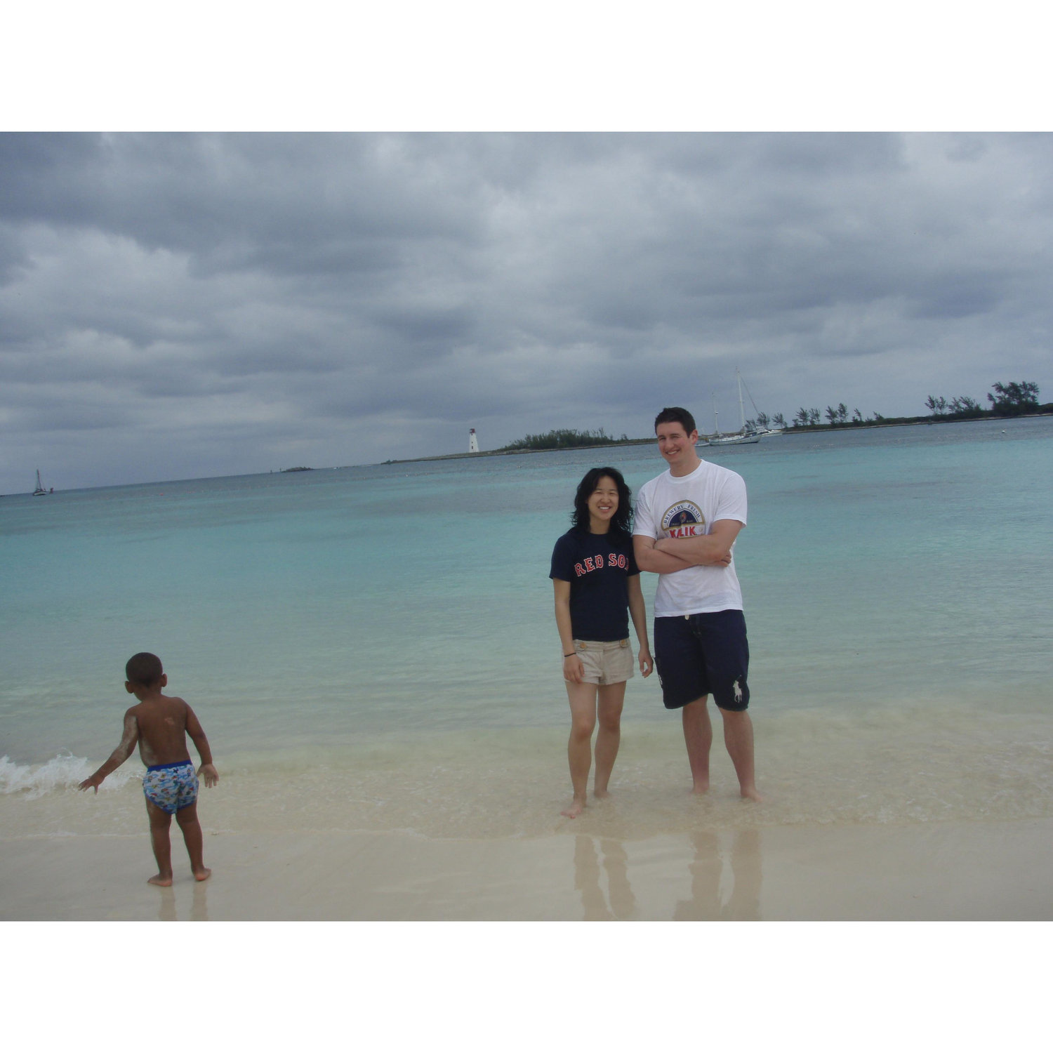Jung and Tom's first vacation together. Local children wanted to play with their camera and snapped this shot of them. (Bahamas 2008)