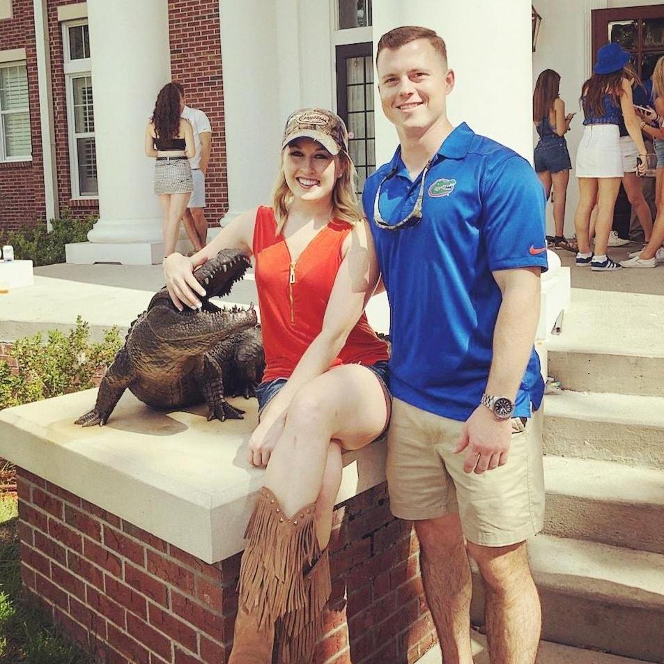 Hillary's first Florida Gators game.