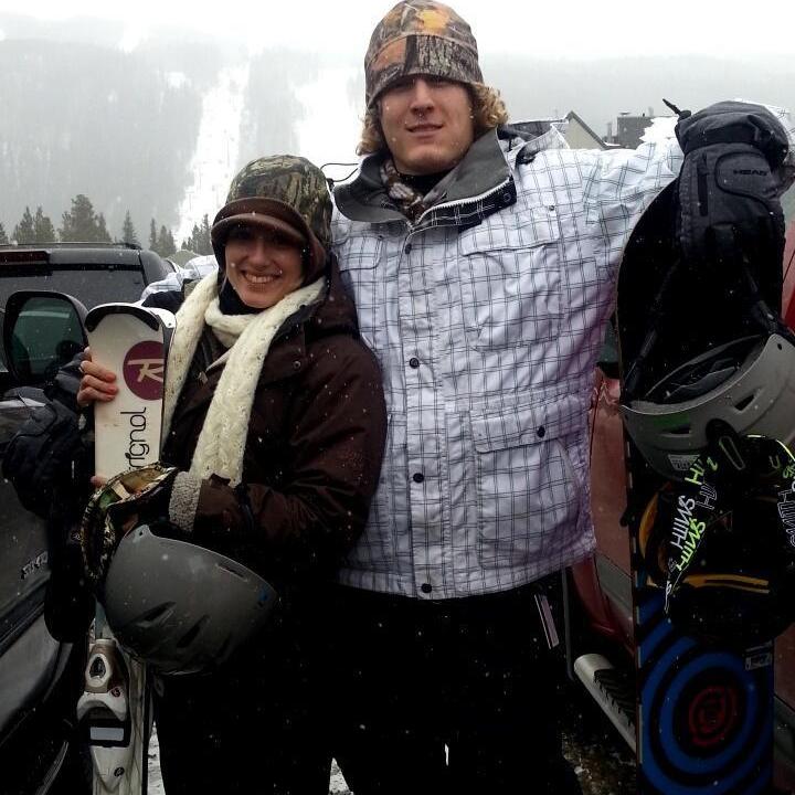 Skiing at Keystone when I visited Colorado.