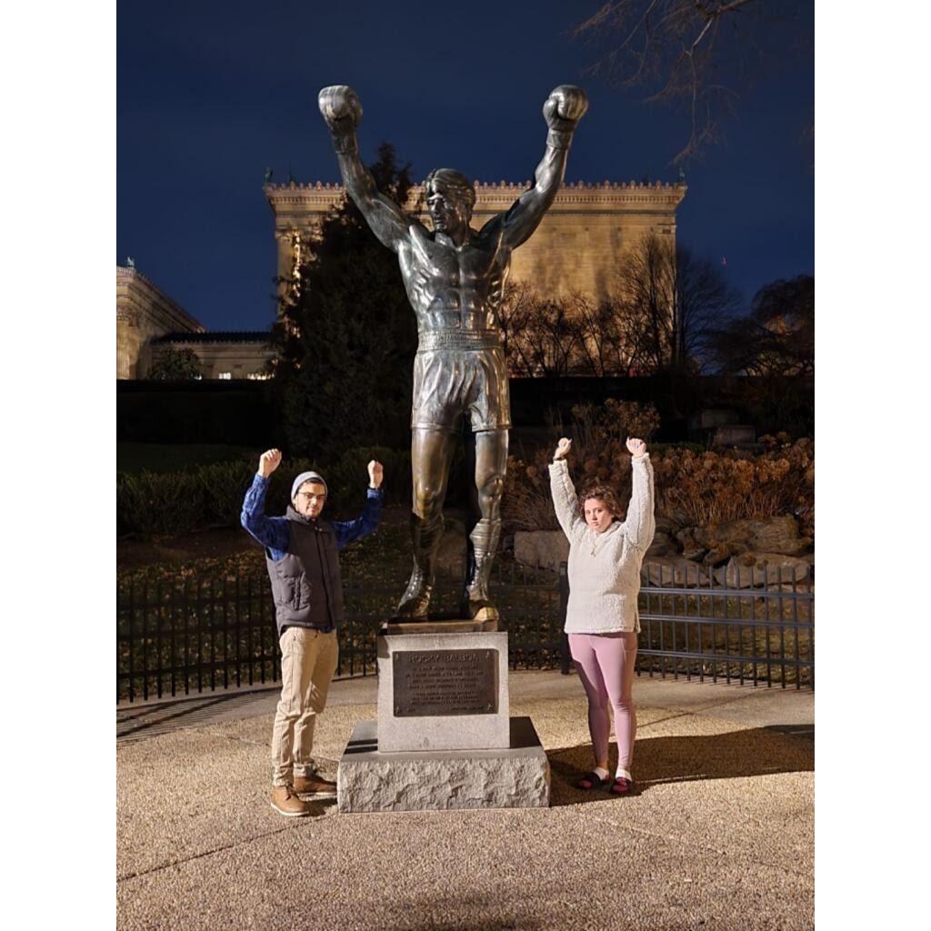 Our Rocky poses