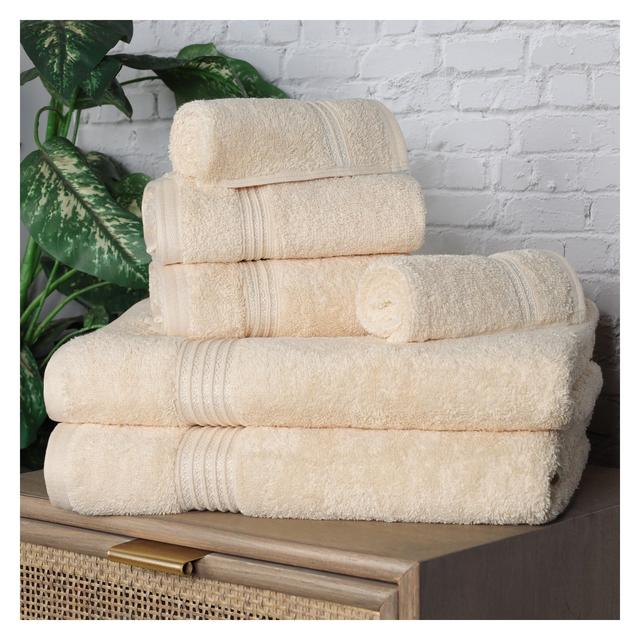 Warm and Absorbent Cotton Assorted 6-Piece Towel Set - Blue Nile Mills