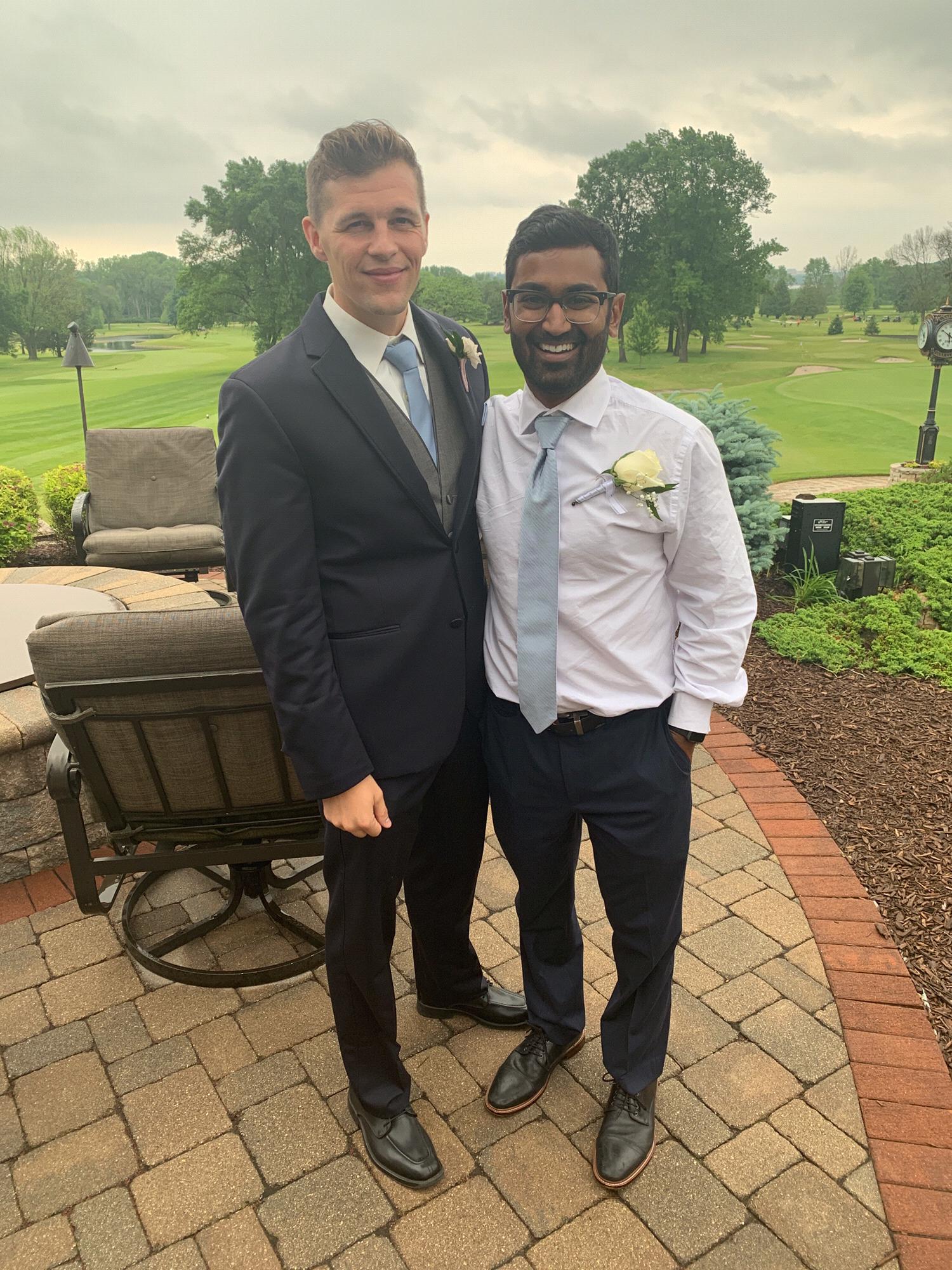 With groomsman Steve- Summer 2019