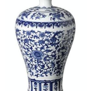 Blue & White Ginger Jar Imperial Vase