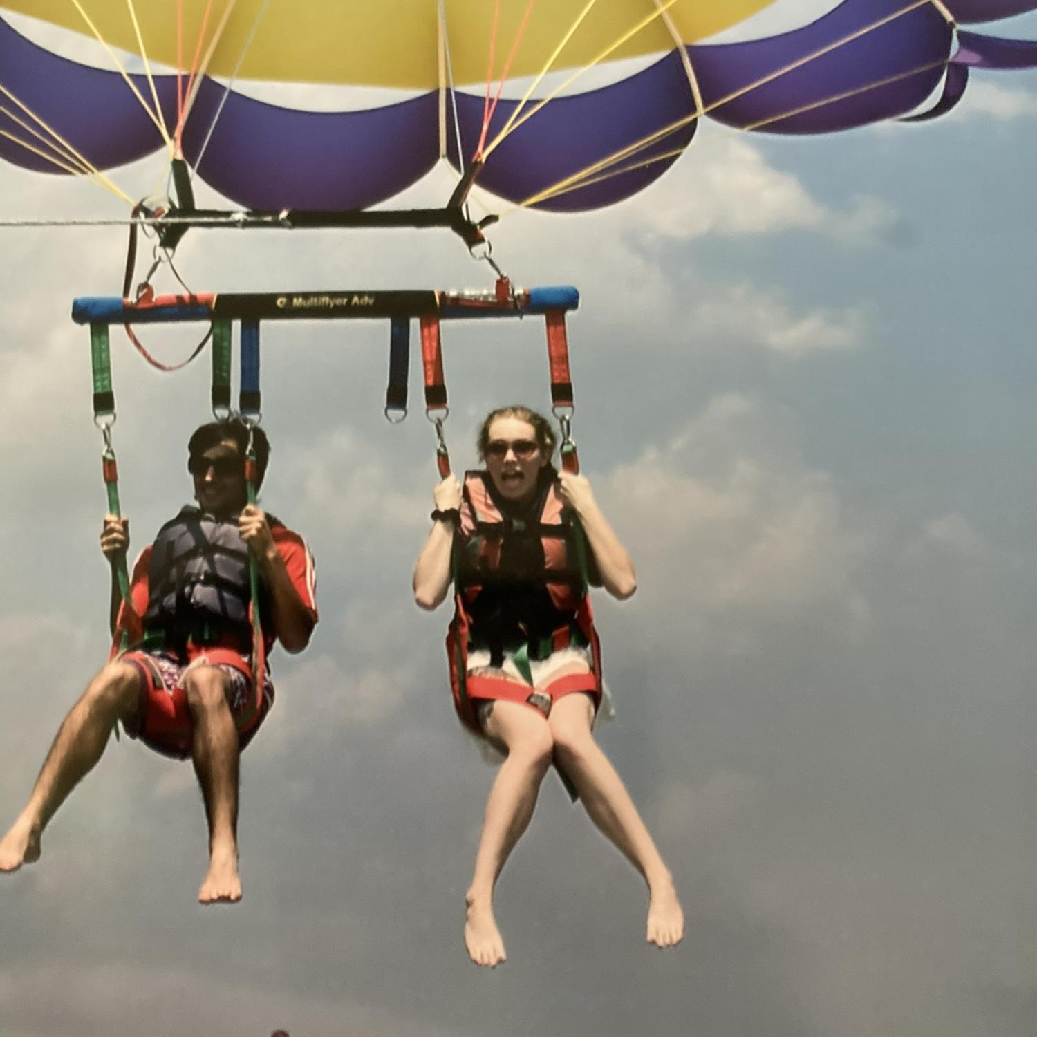 2023- Lake George, we tried parasailing this year