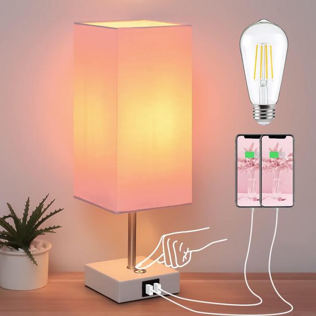 Pink Touch Control Table Lamp